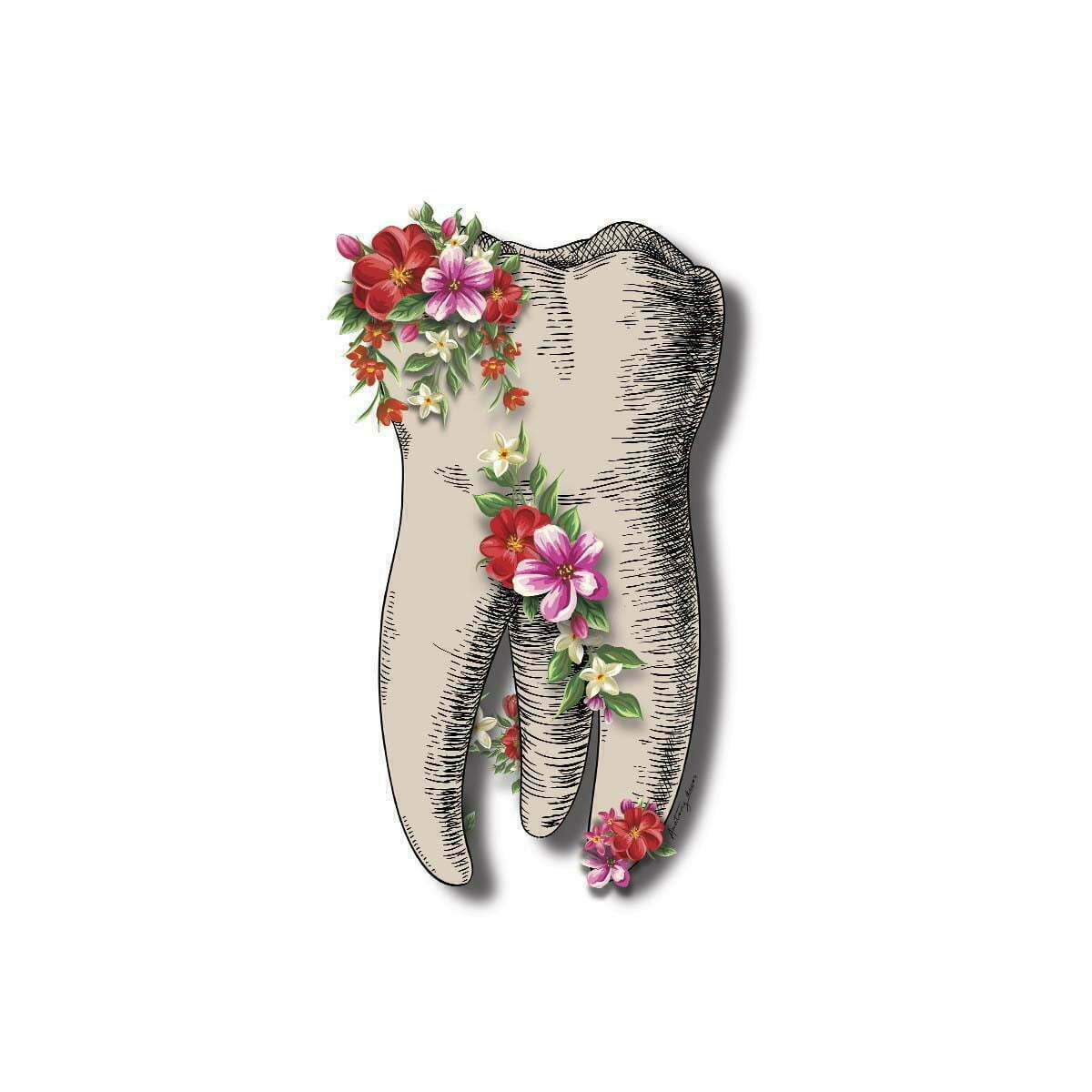 Photo frames mockup obraz zęba