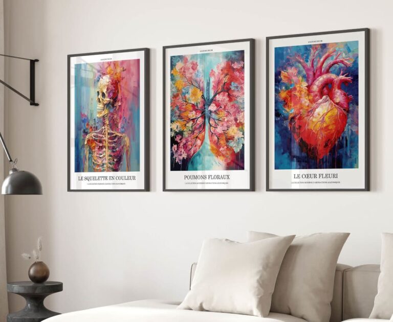 Abstrakcyjne plakaty anatomiczne AnatomyDecor.