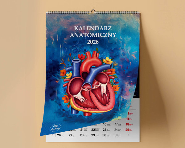 Kalendarz anatomiczny 2026 - AnatomyDecor - kalendarz noworoczny